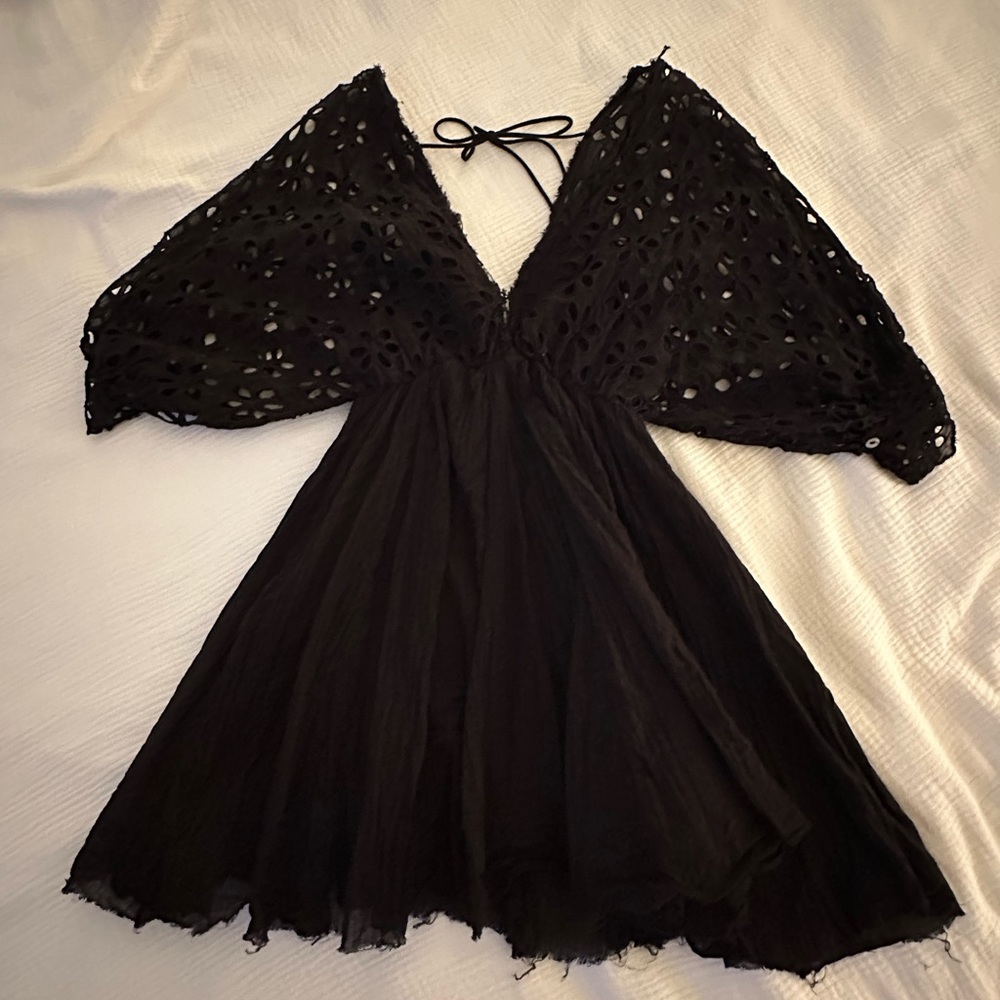 Flowy, puffy sleeve sundress